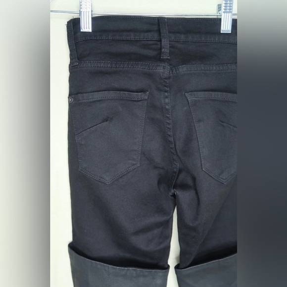 James Jeans Dietrich Jeather Thigh High Skinny Jeans Black Twiggy Women’s Size 4 - Picture 9 of 15